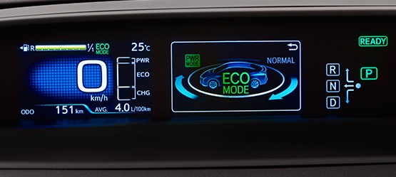Upoznajte način rada displeja za informacije na vašem hibridnom automobilu, tako da ćete jednim pogledom znati koliko energije trošite dok vozite.