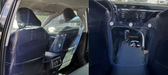 UNUTRAŠNJE PREGRADE ZA TAXI VOZILA